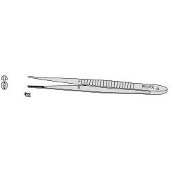 Waughs Dissecting Forceps With 1 Into 2 Teeth 180mm Straight