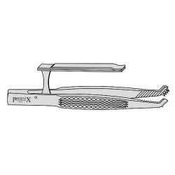 Childe Suture Forceps For Approximating With Reversed Rack 180mm Angled