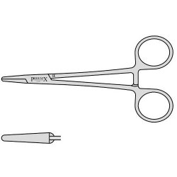 Halsey Needle Holder With Plain Jaws And Box Joint 130mm Straight