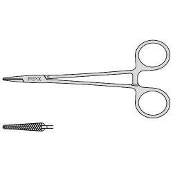Lawrence Needle Holder With Plain Jaws and Box Joint 150mm Straight