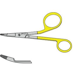 Foster Gillies Needle Holder With Tungsten Carbide Jaws And Box Joint 135mm Angled