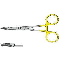 Olsen Hegar Needle Holder With Tungsten Carbide Jaws And Scissor With Screw Joint 180mm Straight