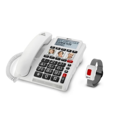 Geemarc CL610 Big Button Amplified Telephone with SOS Bracelet