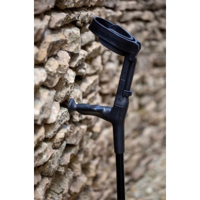 Cool Crutches Black Height-Adjustable Crutch (Left-Hand)