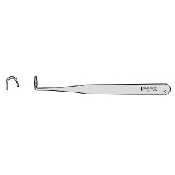 Aneurysm Needle With Oval Handle And Curved To Left 130mm