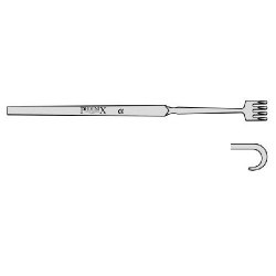 Retractor Sharp With Hook And 4 Prongs 160mm Straight (Pack of 10)