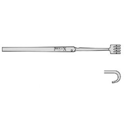 Retractor Blunt With Hook And 4 Prongs 160mm Straight (Pack of 10)