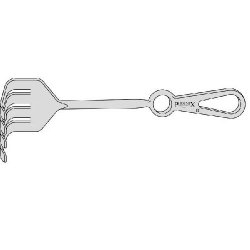 Ollier Retractor With 4 Prongs 55mm Wide X 38mm Deep 240mm