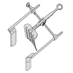Naunton Morgan Retractor Self Retaining Complete With 2 Fixed Lateral Blades And 1 Adjustable 5 Pronged Centre Blade 65mm Deep