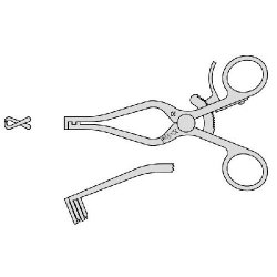 Mollison Retractor Child Size Self Retaining Curved With 2 Into 2 Teeth 135mm