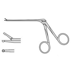 Hartmann Aural Forceps Crocodile Action With Spoon Jaws And A 85mm Shoulder Length