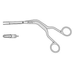 Irwin Moore Nasal Turbinate Forceps With Screw Joint And Angled Shanks 190mm