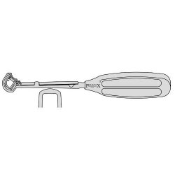 St Clair Thomson Adenoid Curette Size 1 With Cage And Metal Handle 220mm
