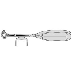 St Clair Thomson Adenoid Curette Size 2 With Cage And Metal Handle 220mm