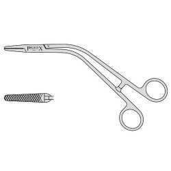 Denis Browne Tonsil And Ligature Forceps With Box Joint And Angled Shanks 215mm