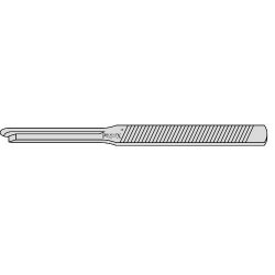 Silver Nasal Chisel Straight With Side Probe Guard 180mm