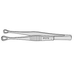 Denis Browne Intestinal Clamp Spring Pattern With Serrated Grips And Fenestrated Jaws 180mm Straight