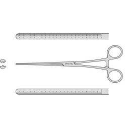 Doyen Intestinal Clamp With Atraumatic Jaw Blades And Box Joint 230mm Straight