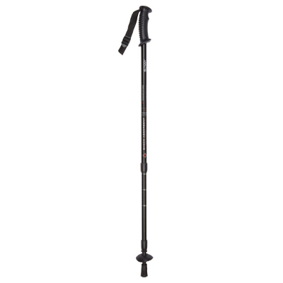 Black Height-Adjustable Shock-Absorbing Aluminium Hiking Pole