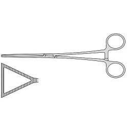 Lovelace Straight Lung Forceps 28mm Wide Jaws Box Joint 200mm Straight