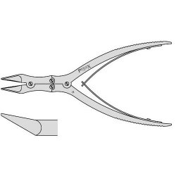 McIndoe Bone Cutting Forceps With Compound Action And Angled On Flat 190mm