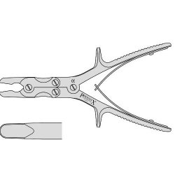Stille Luer Bone Rongeur Straight With A Compound Action (Or Luer Stille) 220mm Straight
