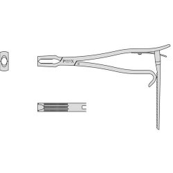 Kern Bone Holding Forceps With Ratchet And A Screw Joint 150mm
