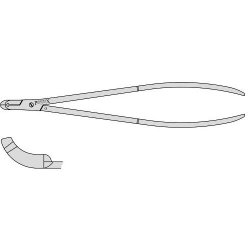 Lane Bone Screw Holding Forceps With Angled Jaws And A Screw Joint 230mm