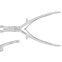 Tudor Edwards Rib Shears Compound Action Double Action For Anterior End Of First & Second Ribs 250mm