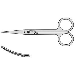 Dressing And Stitch Scissors Sharp / Sharp 115mm Curved (Pack of 10)