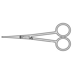 Scissors For Dressing Sharp / Probe / Vein / Blood Vessel 115mm Straight (Pack of 10)