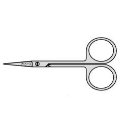 Scissors For Cutting Cuticle 90mm Straight (Pack of 10)
