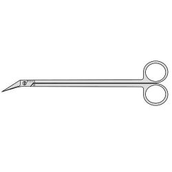 Pott Smith Scissors Angled To Side At 25 Deg 190mm Angled