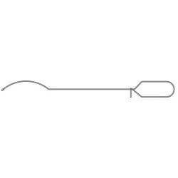 Foley Catheter Introducer Curved With A 4mm Diameter Tip 430mm
