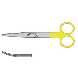 Mayo Scissors With Tungsten Carbide Jaws 150mm Curved
