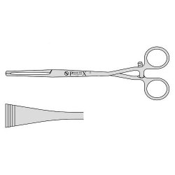 Green Armytage Uterine Dressing Forceps With Wide Serrated Jaws And A Screw Joint 210mm Straight