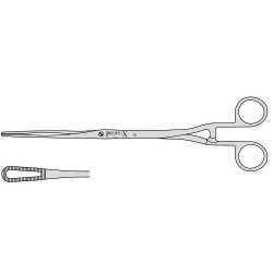Bonney Uterine Polypus Forceps With Fenestrated Serrated Jaws And A Screw Joint 240mm Straight