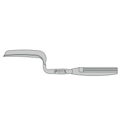 Breisky Vaginal Speculum With Cranked Head Blade 130mm Length X 25mm Width 320mm