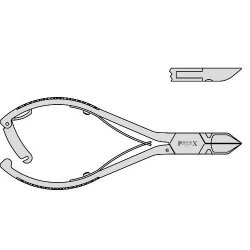 Nail Nipper Straight Box Joint And Single Spring With Lock 140mm Straight
