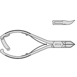 Nail Nipper Concave Box Joint And Single Spring With Lock 160mm Curved