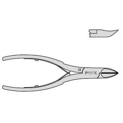 Concave German Pattern Nail Nipper Screw Joint With Square Handle 140mm Curved