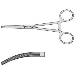 Carmalt Artery Forceps With Box Joint 180mm Curved