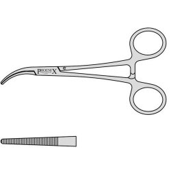 Cushing Curved To One Side Artery Forceps With Box Joint 145mm Curved