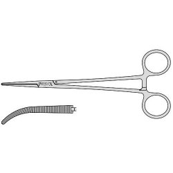 Heiss Half Curve Artery Forceps With Box Joint 200mm Curved