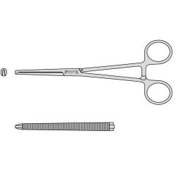 Rochester Oschner Artery Forceps With Box Joint 1 Into 2 Teeth 160mm Straight