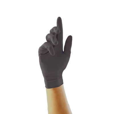 Unigloves Biotouch GM009 Black Nitrile Biodegradable Work Gloves (Box of 100 Gloves)