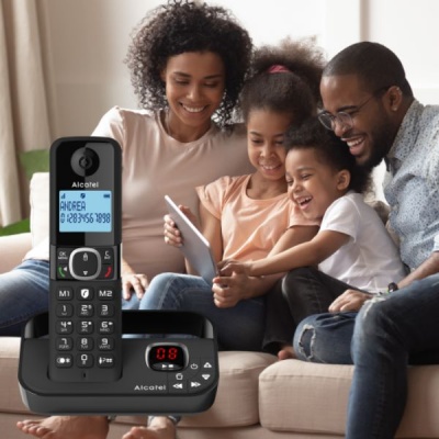 Alcatel F860 Voice Smart Call Block Cordless Phone with Answering Machine
