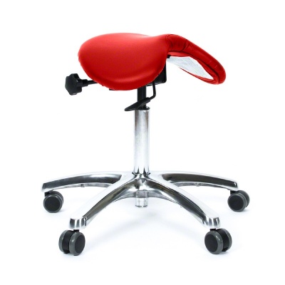 BetterPosture BP1465 Red Ergonomic Saddle Chair