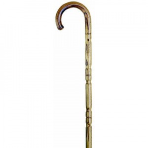 NOCE Dark Brown Acacia Wood Crook Walking | Canes Galore - View #8