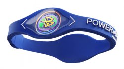 Power Balance Sports Bracelet Hologram Wristband Blue and White